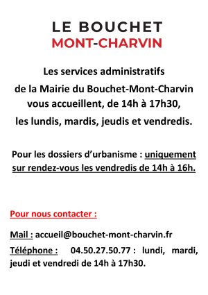MODALITÉS D'ACCUEIL EN MAIRIE.