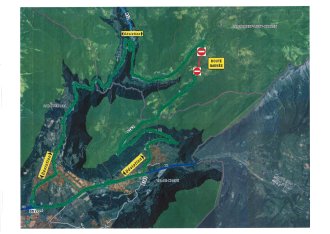 Coupure le mercredi 08 juillet, de 8h à 17h, du bas de la route vers Banderelle jusqu'au Pont Joseph BLANC.